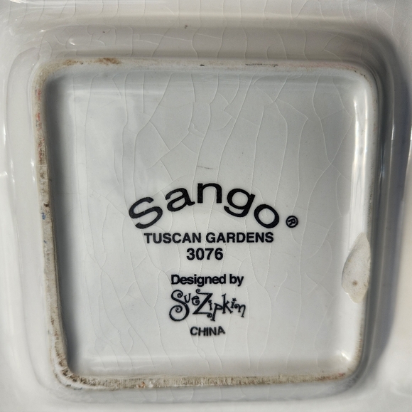 SANGO TUSCAN GARDENS 3076 4 PART RELISH DISH - Picture 4 of 7